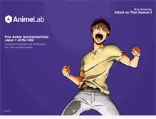 Tablet Screenshot of animelab.com